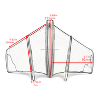 Ailerons latéraux aérodynamiques, déflecteurs de vent, carénage adapté aux scooters KAWASAKI Ninja H2 H2R Yamaha BWS RS JOG JOE GP Honda H2/H2R