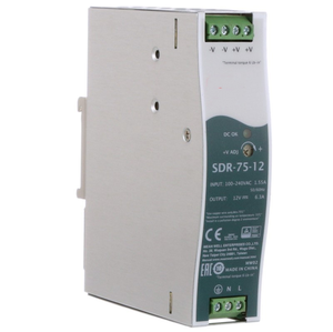 MT-MeanWell SDR-75-12 แหล่งจ่ายไฟราง DIN ประสิทธิภาพสูง, 75.6W, 12V 6.3A, รองรับโหลดได้ 150% - Product Image 6