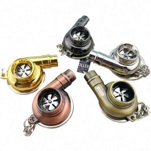 Porte-clés de voiture vintage en alliage de zinc personnalisé - Porte-clés turbo, roue, piston pour les passionnés et les collectionneurs automobiles - Product Image 1