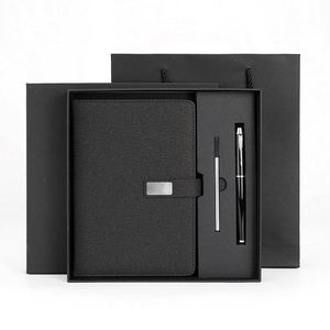Promotional Business Gift Items Notebook A5 Leather <b>Journal</b> Set Customized Business Office Diary Corporate Gift Set With Pen - Product Image 1