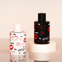 Botol Kaca Bulat Parfum & Krim Perawatan Kulit Custom Logo Grosir dengan Sablon dan Kotak