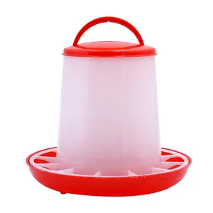 Automatic Plastic 3kg Poultry Chicken Feeder Pan Bucket Animal Feeders Water Drinker Farm Equipment Auto Chicken Feeder