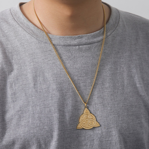 Myshape Triple Moon Goddess Triquetra Necklace Knot Pendant <strong>Irish</strong> Amulet Wiccan Witchcraft <strong>Jewelry</strong> Stainless Steel 2025 - Product Image 6