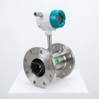 -20 - 120 ℃   Débitmètre à turbine pour liquides propres SS304 Pulse 4-20mA pour l'osmose inverse, l'eau, le diesel, le carburant
