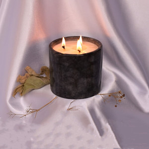 Bougie parfumée à trois mèches à l'huile essentielle de cire de soja de luxe de grande capacité couleur <span class=keywords><strong>marbre</strong></span> Bougies parfumées de luxe à 3 mèches marque privée - Product Image 2