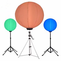 Tour d'éclairage LED Airstar Crystal Series pour événements, RGB, IP23, angle de faisceau 360°, 19500 lumens, levage manuel, deux trépieds