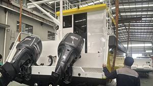 <span class=keywords><strong>Bateau</strong></span> de travail en alliage d'aluminium personnalisé avec fond en V profond pour la sécurité et le sauvetage maritimes - Product Image 6