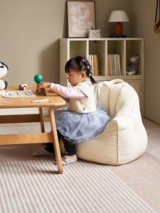 E8068 Canapé moderne en bois pour bébé et enfants pour <span class=keywords><strong>le</strong></span> salon et la chambre à coucher Petit canapé d'angle de lecture - Product Image 2