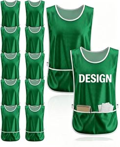 Gilet de Volontaire en Maille Personnalisable avec Logo et Poches, Bretelles Latérales Ajustables, Vente en Gros, pour Uniformes d'Équipe et d'Entraînement - Product Image 1