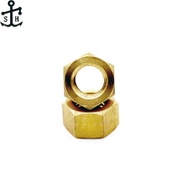 Laiton personnalisé d'usine H59 H62 cuivre Bronze écrous hexagonaux M3 M52 confiture lourde DIN934 DIN555 DIN970 ISO4032 finition polie pour l'exploitation minière