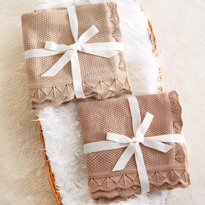 شعبية عكسها الكروشيه تنفس بطانية طفل خمر الإرث القماط عقد القطن متماسكة حافة الفراش للأطفال - Product Image 3