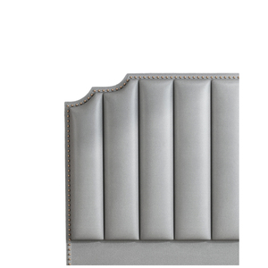 Luxe Hoge Kwaliteit Eenvoudige Moderne Massief Hout Technologie Stof Zachte Tas Vloer Rugleuning Blad Kopen Hoofdeinde - Product Image 5