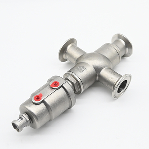 Válvula de Ángulo Neumática de Acero Inoxidable 304 de Instalación Rápida de 3 Vías Personalizada JTAIV DN15-DN50 0-16 bar con Sellado de PTFE - Product Image 3