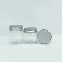 Pots cosmétiques pour maquillage et lotions, pots en plastique à large ouverture avec couvercles en aluminium, rechargeables, pour conteneur de 37 mm
