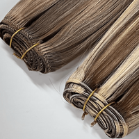 Extensions de cheveux Starose Hair, cheveux humains vierges européens Remy, machine à double trame, extensions de cheveux teintes en queue de cheval