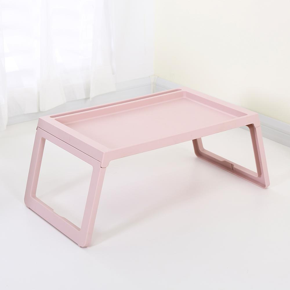 Пластик дешевые складной завтрак кровать лоток стол с iPad держатель для подачи пищи со складными ножками