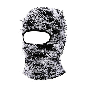 En gros Cagoule tricotée intégrale à un trou, design effet gazon usé, <span class=keywords><strong>masque</strong></span> de ski - Product Image 6