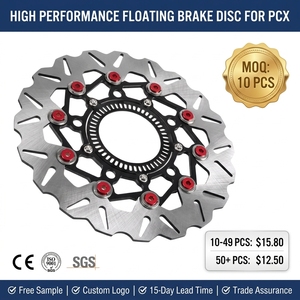 จานเบรกแบบลอยตัวประสิทธิภาพสูงสำหรับ <span class=keywords><strong>Honda</strong></span> PCX 160 <span class=keywords><strong>150</strong></span> 125  อะลูมิเนียม CNC สแตนเลส  จานเบรกหน้าแบบเวฟ  สำหรับการปรับแต่ง - Product Image 2