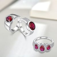 Élégante bague demi-éternité ovale en argent sterling 925 sertie de zircons et de saphirs bleus pour femme, idéale pour un mariage