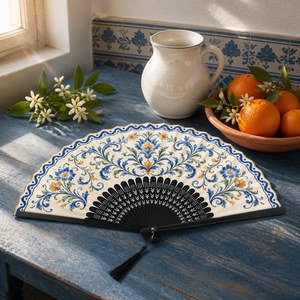 Abanicos de Mano para Personalizar, Abanico de Mano Tradicional Chino, Mini y Medianos, Personalizados, Plegables, con Flores, para Niña - Product Image 3