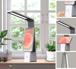 Đèn Bàn <span class=keywords><strong>LED</strong></span> Gấp Gọn Mới Nhất Đèn Bàn Mini Cầm Tay Điều Khiển Cảm Ứng Vô Cấp Màu Sáng 3CCT Đèn Bàn Mini Có Thể Sạc Lại - Product Image 2