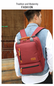 Mochila personalizada con logotipo barato al por mayor para mujeres y hombres, conjunto de mochila de negocios funcional, mochila escolar duradera de nailon grande - Product Image 5