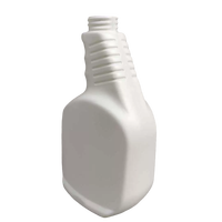 Botol Plastik PET Putih Berkualitas Tinggi 300ml 500ml dengan Pompa Semprot untuk Pembersih Dapur Kamar Mandi Merek MS Cetak Sablon