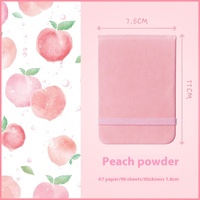 Carnet de notes compact Yunzhi YZ-42 A7, couverture rigide en cuir, 80 feuilles, reliure cousue, portable, idéal pour le bureau et les affaires