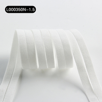 Ruban élastique pliable jaune et blanc personnalisé en gros d'usine, sangle en nylon, biais pour vêtements et sous-vêtements, durable et de haute qualité