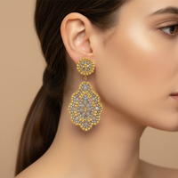Boucles d'oreilles pendantes en forme de goutte d'eau, faites à la main, tendance bohème, en pierre naturelle, en acier inoxydable, bijoux haut de gamme pour femmes, cadeau, vente en gros