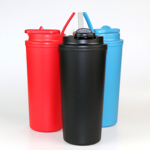 Vaso de Café de Plástico PP Libre de BPA con Pajita de Silicona, Ecológico, 500 ml, Vaso Deportivo para Fitness - Product Image 5