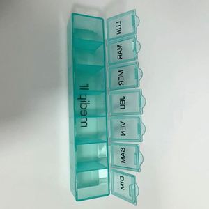 High Quality Pp Material <b>7</b> Days Rectangular Travel Weekly Box With Braille Pill Organizer Storage Custom - Product Image 2