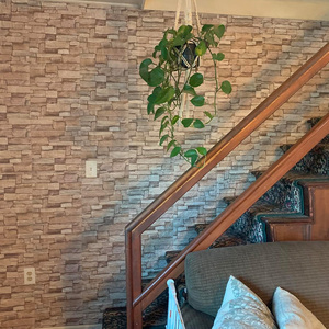 Decoración de la pared del hogar Interior papel pintado de espuma PE impermeable pelar y pegar DIY panel de pared de ladrillo 3D autoadhesivo para sala de estar - Product Image 4