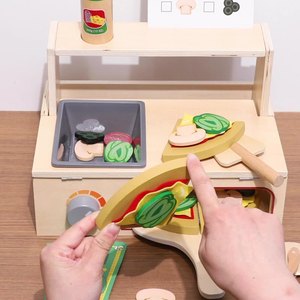 Giocattoli da cucina con cubo magico per bambini simulato forno per Pizza e Barbecue Grill per la simulazione di Scene di cottura - Product Image 1