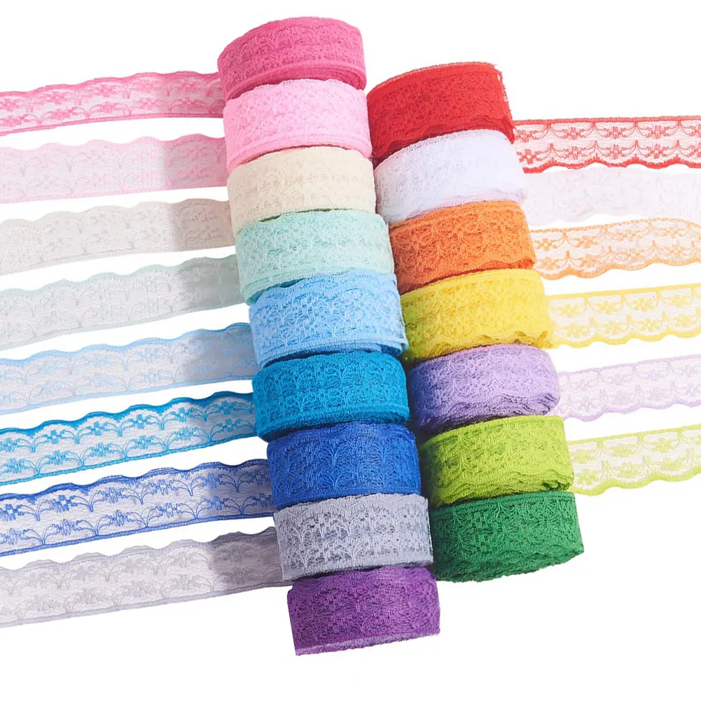 10 Yds~600Yards Colorful Rolls Rickrack Trim Ribbon DIY Crafts Sewing Wedding Party decoration,Floral Pattern Fabric Lace Ribbon