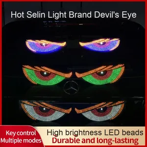 Vente chaude USB Devil Eye LED Lumière Trois Couleurs Décoratif 5V <span class=keywords><strong>Expression</strong></span> Retrofit Affichage pour Voitures Camions Nouvel État - Product Image 2