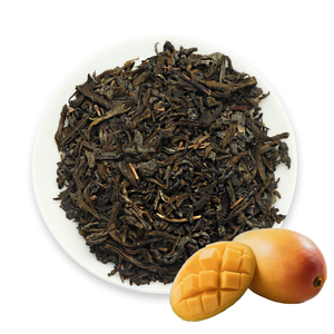 Thé vert <span class=keywords><strong>de</strong></span> <span class=keywords><strong>mangue</strong></span> <span class=keywords><strong>de</strong></span> qualité supérieure, thé chinois sucré aromatisé aux fruits, thé en vrac fermenté amincissant, vente en gros d'usine - Product Image 1