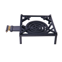 Réchaud à gaz en fonte haute puissance 12,3 kW, cuisinière à gaz portable pour le camping avec structure en acier