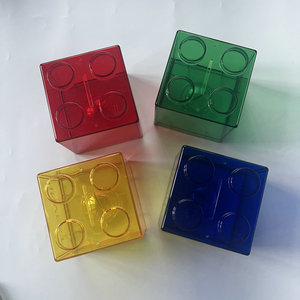 Bloques <span class=keywords><strong>de</strong></span> Construcción Apilables <span class=keywords><strong>de</strong></span> Plástico Transparente, Alcancía Portátil y Linda para Niños y Niñas - Product Image 3
