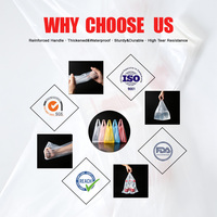 Sacs en plastique type T-shirt à poignées, robustes, confortables à transporter, excellent rapport qualité-prix, vente en gros en vrac