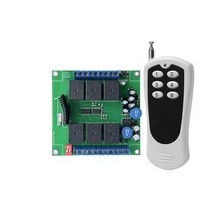 Kit de récepteur de télécommande sans fil 6 canaux 200m 433MHz 315MHz pour grue, machine d'usine, pompe à eau