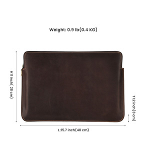 กระเป๋าใส่แล็ปท็อป Joyir ขนาด 14 นิ้ว ทำจากหนังแท้ สำหรับ MacBook Pro Air - Product Image 5