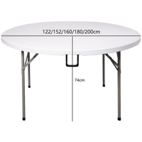 Ensemble de tables et de chaises pliantes de haute qualité, 4 pieds, 5 pieds, 6 pieds, 7 pieds, pique-nique en plein air, transport facile, événements de mariage, matériau plastique bon marché