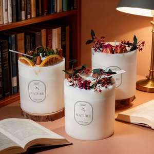 Advanced Handmade Candle Gift <b>Box</b> with a Dry Floral Atmosphere Valentine's Day Gift New Year's Gift - Product Image 2
