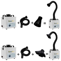 Extracteur de fumée d'amortisseur de fumée portatif industriel de bureau de 100W avec le filtre de Hepa