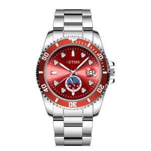 Reloj para hombre más vendido, modelo "Home Country", con tres agujas y función de calendario, correa clásica de aleación, reloj para hombre - Product Image 1