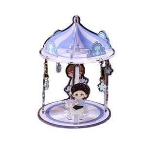 Hot bán vui cán Bảng trang trí bất kỳ hình ảnh bất kỳ hình dạng không có moq Acrylic đứng Carousel nhựa Standee - Product Image 5
