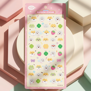 [HIHI Club] 3D PVC <b>Standing</b> Popcorn Stickers Hamsters Korean Cute Animal Character Sticker Sheet Diary Planner <b>Laptop</b> Bulk - Product Image 2