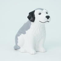 Statue de chien minimaliste en résine, figurine de chiot artisanale, décoration de table nordique pour la maison, ornement animal, cadeau d'anniversaire ou de baptême