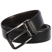 Ceinture en cuir pour homme avec boucle à ardillon, style business, LY35-4019-1